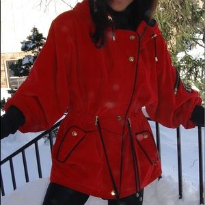 “Skea” / Paris Vail Red Velvet  Ski  coat size 8